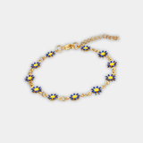 Floral Gold-Tone Bracelet