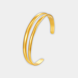 Double Band Gold Bracelet
