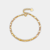 Woven Gold Link Bracelet