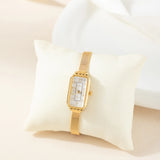 Rectangular Gold Watch