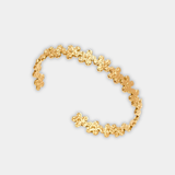 Gold Floral Link Bracelet