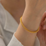Braided Gold Bracelet