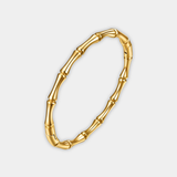 Bamboo-Style Link Bracelet