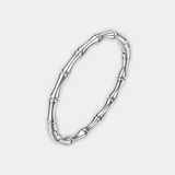 Bamboo-Style Link Bracelet