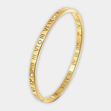 Engraved Gold Bracelet