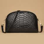 Hudson Rowe Crossbody Bag Croc Leather Women Handbag 01