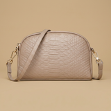 Hudson Rowe Crossbody Bag Croc Leather Women Handbag 07