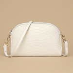 Hudson Rowe Crossbody Bag Croc Leather Women Handbag 09