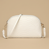 Hudson Rowe Crossbody Bag Croc Leather Women Handbag 09