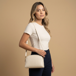 Hudson Rowe Crossbody Bag Croc Leather Women Handbag 10