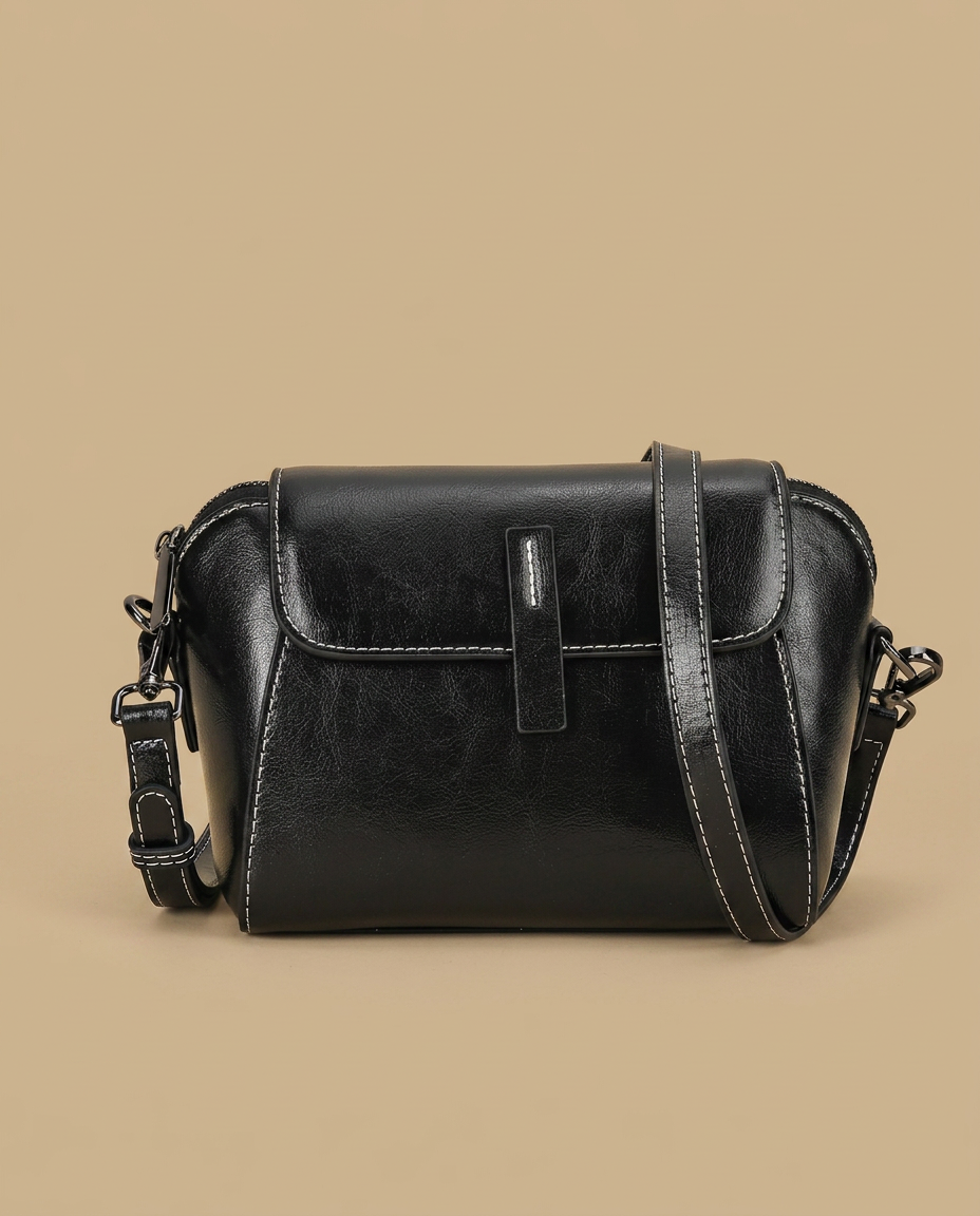 Hudson Rowe Crossbody Bag Small Leather Women Shoulder Bag 01