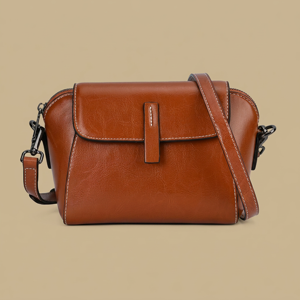 Hudson Rowe Crossbody Bag Small Leather Women Shoulder Bag 09