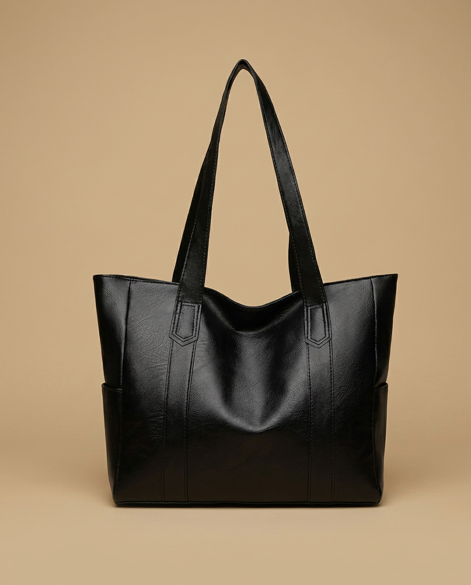 Hudson Rowe Tote Bag Large Leather Women Shoulder Bag 01