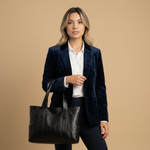 Hudson Rowe Tote Bag Large Leather Women Shoulder Bag 02