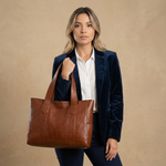 Hudson Rowe Tote Bag Large Leather Women Shoulder Bag 07