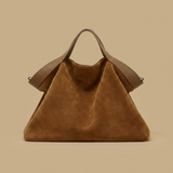 Hudson Rowe Tote Bag Large Suede Leather Handbag 08