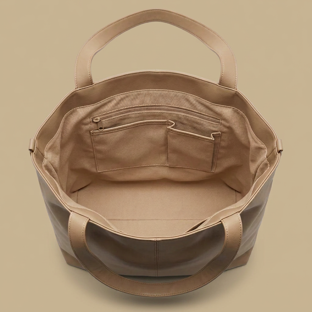 Hudson Rowe Tote Bag Women Soft Leather Handbag 04