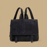 Womens Fashion Retro Cowhide Backpack Bag