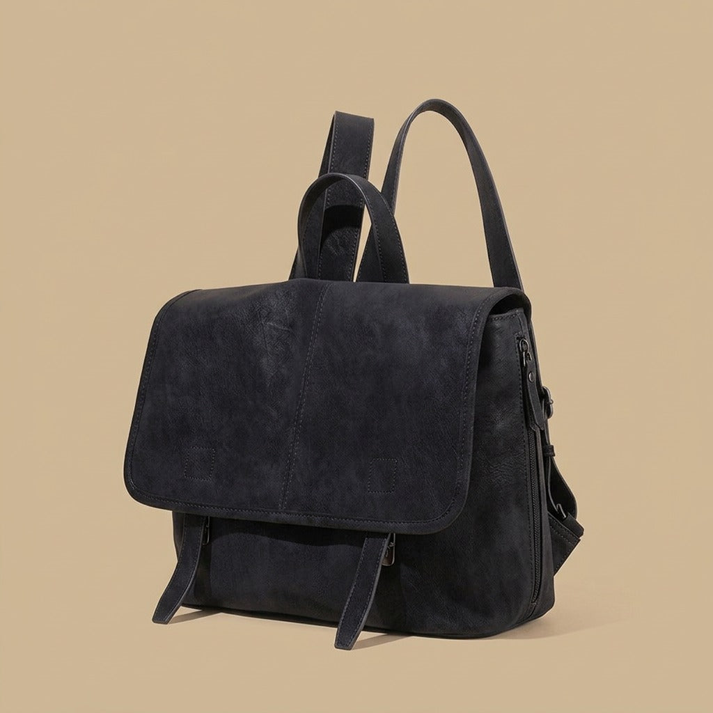 Womens Fashion Retro Cowhide Backpack Bag