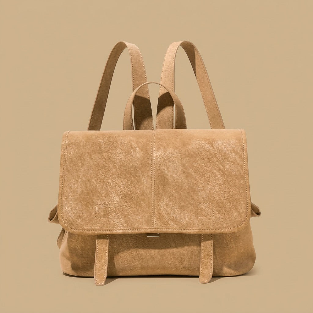 Womens Fashion Retro Cowhide Backpack Bag