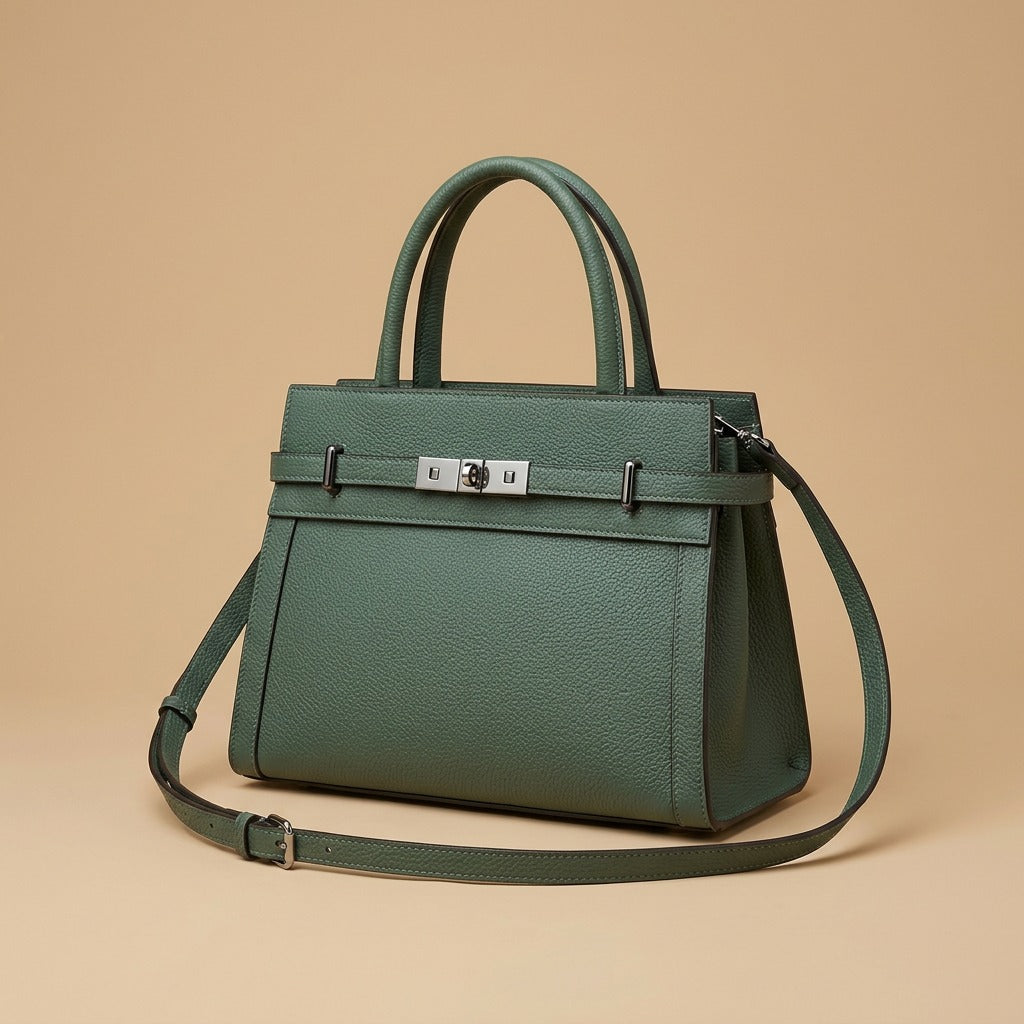 High-Grade Small Square Genuine Leather All-match Shoulder Bag