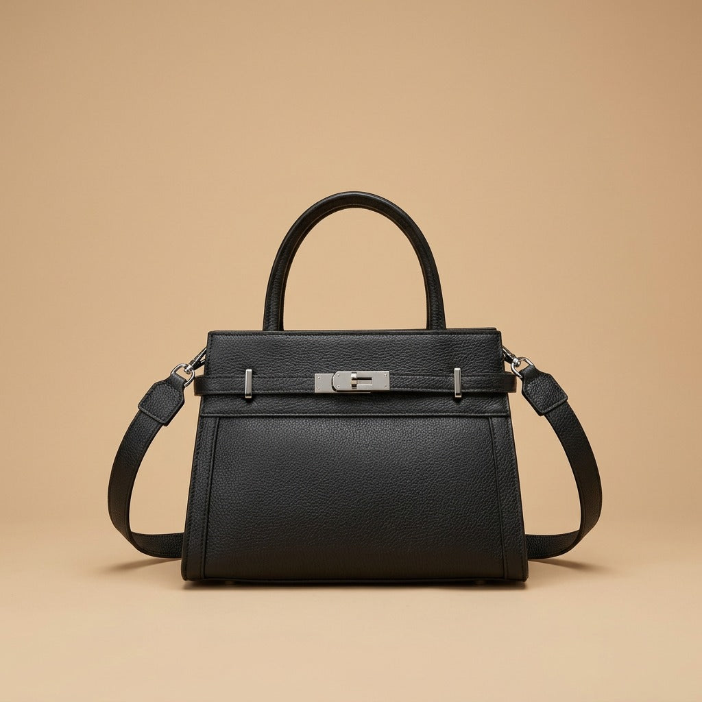 High-Grade Small Square Genuine Leather All-match Shoulder Bag
