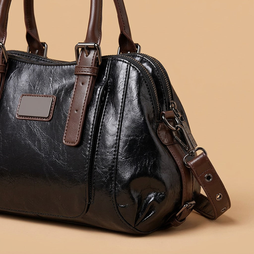 One-shoulder Portable Messenger Large-capacity Soft Leather Female Bag