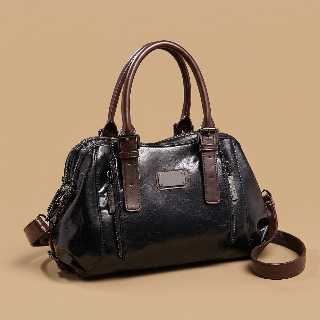 One-shoulder Portable Messenger Large-capacity Soft Leather Female Bag