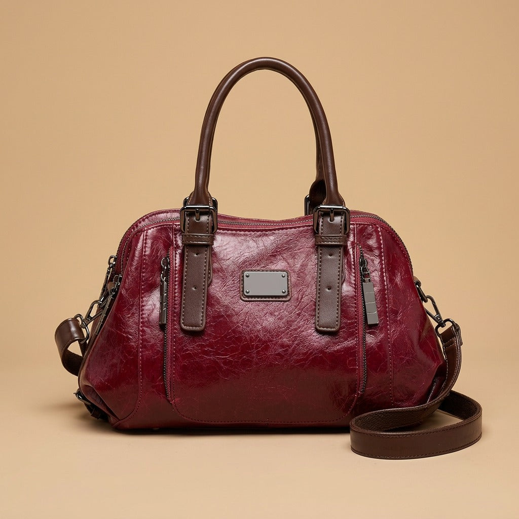 One-shoulder Portable Messenger Large-capacity Soft Leather Female Bag