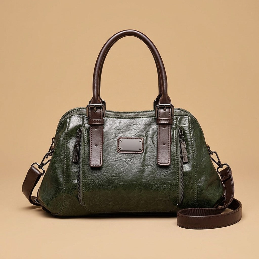 One-shoulder Portable Messenger Large-capacity Soft Leather Female Bag