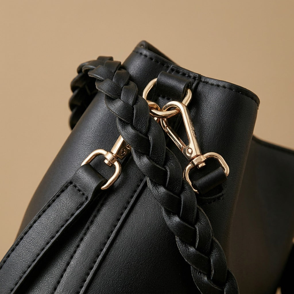 Fashion Retro One-shoulder Crossbody Underarm Bucket Bag