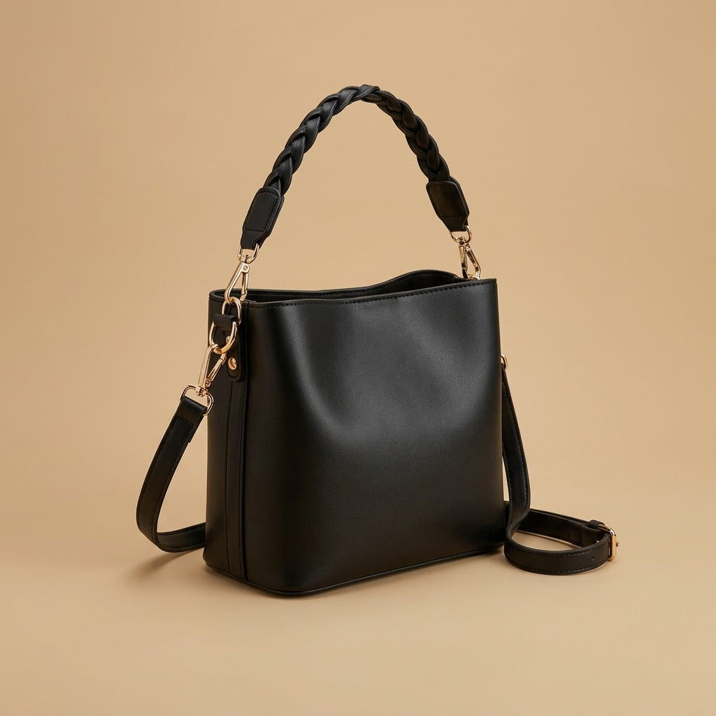 Fashion Retro One-shoulder Crossbody Underarm Bucket Bag