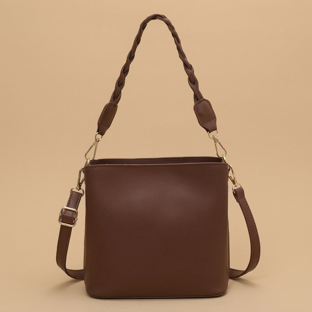 Fashion Retro One-shoulder Crossbody Underarm Bucket Bag