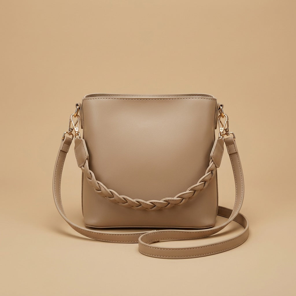 Fashion Retro One-shoulder Crossbody Underarm Bucket Bag