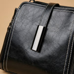 Genuine Leather Women's Fashion Portable Shoulder Commute Crossbody Bag
