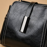 Genuine Leather Women's Fashion Portable Shoulder Commute Crossbody Bag