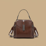 Genuine Leather Women's Fashion Portable Shoulder Commute Crossbody Bag