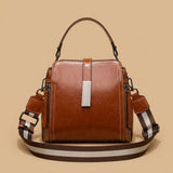Genuine Leather Women's Fashion Portable Shoulder Commute Crossbody Bag