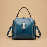 Genuine Leather Women's Fashion Portable Shoulder Commute Crossbody Bag