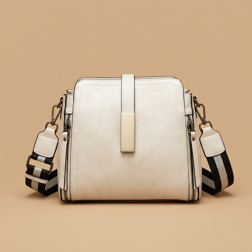 Genuine Leather Women's Fashion Portable Shoulder Commute Crossbody Bag