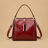 Genuine Leather Women's Fashion Portable Shoulder Commute Crossbody Bag