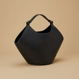 Frosted Cowhide Bucket Bag Large Capacity Genuine Leather