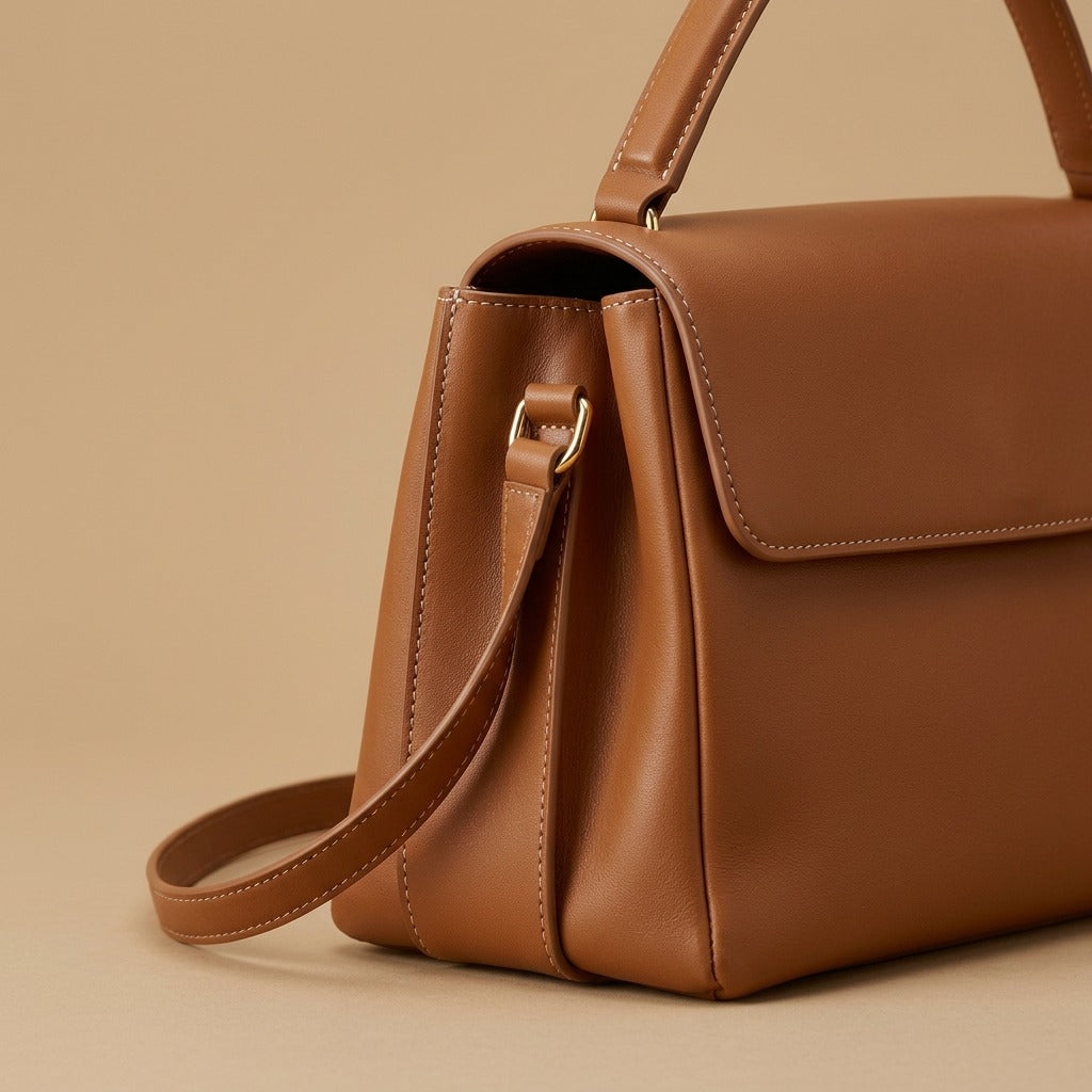 Women's Fashion Large Capacity Cowhide Shoulder Crossbody Bag