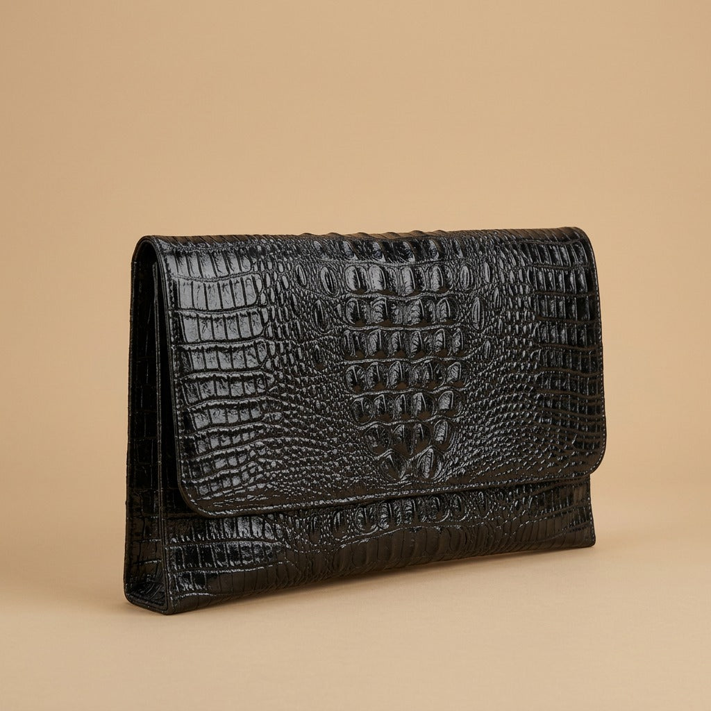 Fashion Brand Leather Ladies Large-capacity Pattern Clutch Bag