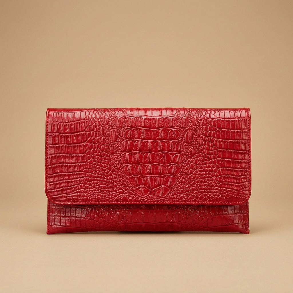 Fashion Brand Leather Ladies Large-capacity Pattern Clutch Bag