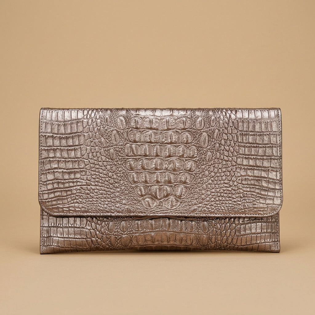 Fashion Brand Leather Ladies Large-capacity Pattern Clutch Bag