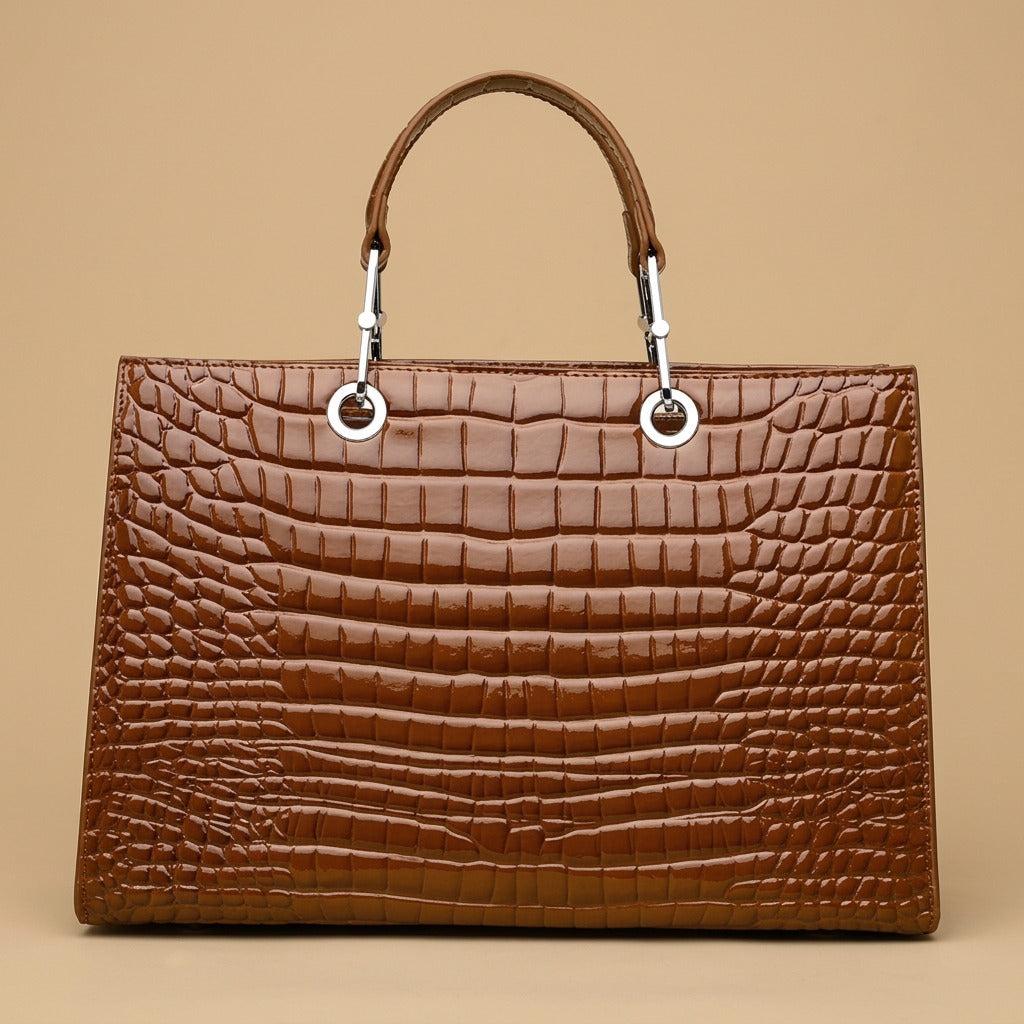 Cowhide Bag Women's Large Capacity Handbag