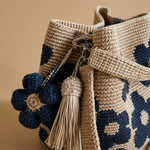 Hand-Crocheted Flower Tote Bag For Women