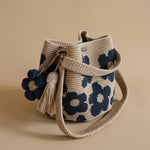 Hand-Crocheted Flower Tote Bag For Women