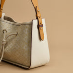 Light Luxury National Style Genuine Leather Underarm Bag Large Capacity